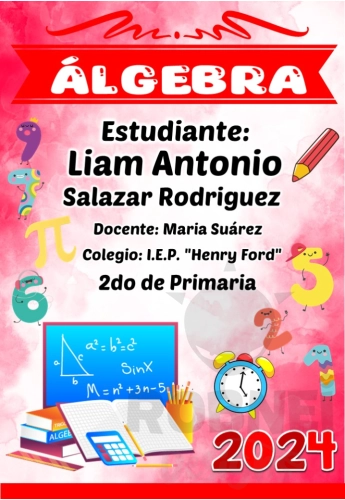 Algebra Caratula Rojo
